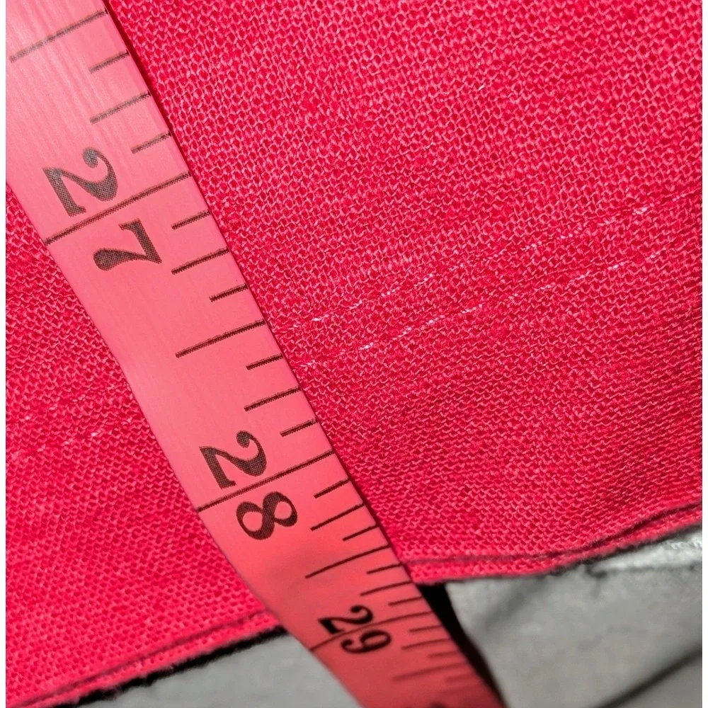 J. Crew Women's Sz. 12 Cropped Linen Blend Pull On Drawstring Pants Pink NWT $90